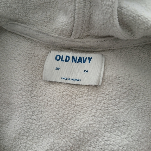 🛍 Old Navy Girls Gray Hoodie 2T Comfy - Picture 3 of 3